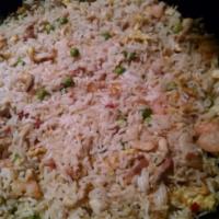 House Fried Rice · Roast pork, shrimp, chicken and ham.
