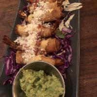 Blackened Shrimp Taquitos · 