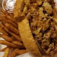 Diablo Cheesesteak Sub · Chopped steak grilled with onions, mushrooms and topped with pepper jack cheese. Served on o...