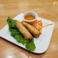 Spring Roll · Goi cuon. Fresh rice paper rolls with choice of meat, rice vermicelli, lettuce, and herbs. S...