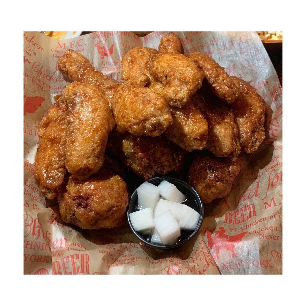 Drumsticks · Our signature chicken is fried with our special technique
giving it an amazing crunch. Our sauces are always brushed on
by hand.