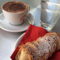 Cannoncino · Sweet Italian pastry similar in the shape to the cannolo but different as it is baked and no...
