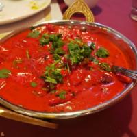 Butter Chicken/ Chicken Makhani · Chicken makhani. Marinated boneless chicken baked in clay oven and then cooked in buttery cr...
