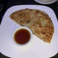 Chinese Pizza · Scallion pancake with homemade sauce
