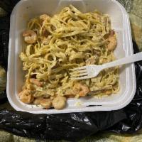 Cajun Pasta with Garlic Toast · Grilled chicken, shrimp, fettuccine noodles in Cajun Alfredo and Parmesan sauce or sweet bas...