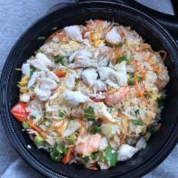 Fr1. Crab, Shrimp and Scallop Fried Rice · 
