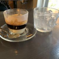 Cafe Bombon · Double Espresso with sweetened condensed milk (only available in 8oz size)