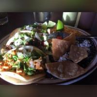 Mexican Taco Plate Carne Asada · 