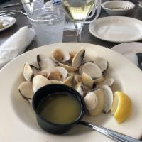 Steamed Clams · 1 dozen. steamed clams in butter