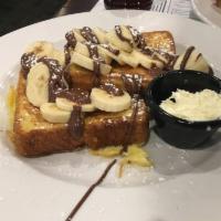 Nutella and Banana French Toast · Panfried bread.