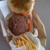 Green Chile Cheese Burger · 