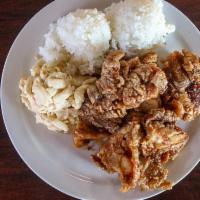 Spicy Garlic Chicken · Tender slices of chicken, fried & perfectly crispy, in our homemade Hawaiian garlic Sauce in...