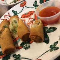 Singapore Style Vegetable Spring Rolls · 