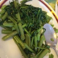 Chinese Watercress with Garlic · 