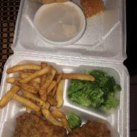 Chicken Fried Steak · A lean Nolan Ryan sirloin steak, hand coated with our trademark batter, fried and topped wit...