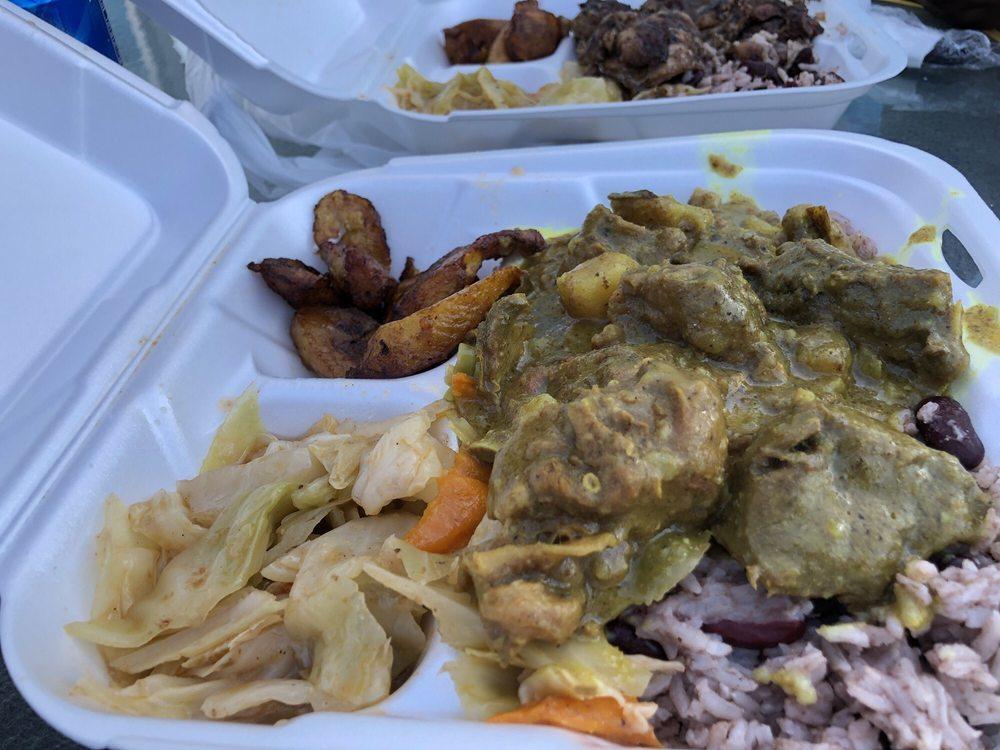 Curry Goat Plate · 