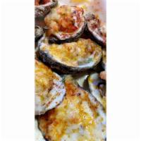 Oyster Diablos · Broiled oysters wrapped with jalapenos and bacon.