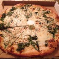 White Spinach Pizza · 