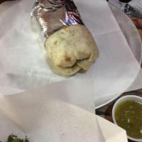 Sabor Especial Burrito · Your choice of protein, your choice of refried or black beans, Mexican rice or quinoa-brown ...