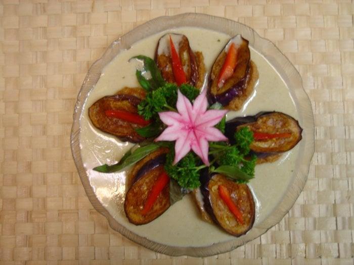 Shrimp Stuffed Eggplant · 