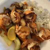 Grilled Shrimps Salad · 