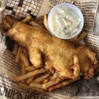 Fried Fish and Chips Dinner · 