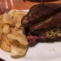 Hot Pastrami and Swiss Sandwich · 