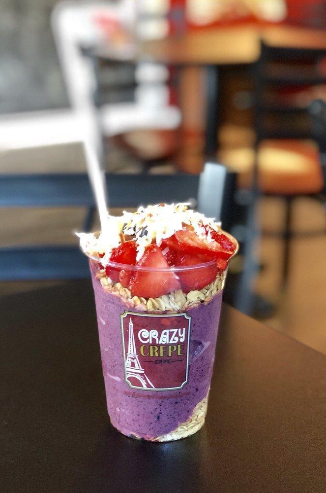 Crazy Crepe Of Miller Place · Wraps · Snacks · Acai Bowls · Healthy · Dessert · Coffee and Tea · Breakfast & Brunch · Bowls · Waffles · Lunch · American · Crepes · Dinner · Breakfast · Creperies · Salads · Smoothies and Juices