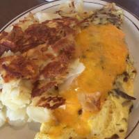Bacon Mushroom and Cheese Omelette · 