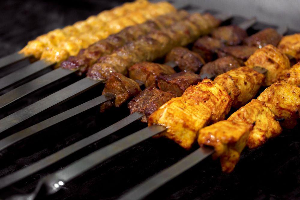 Shish Kebab · Chunks of lamb marinated in our special sauce and char-grilled on skewers.