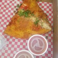 Deep-fried Pizza Slice · 