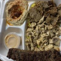 Side Gyros Meat · Layers of select beef and lamb, perfectly seasoned with zesty spices; broiled on a vertical ...