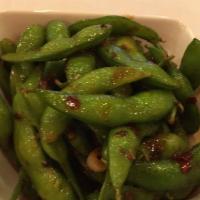 Spicy Edamame · Hot and spicy.