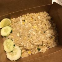 Crab Fried Rice · Crab meat, egg, scallion, jasmine rice.