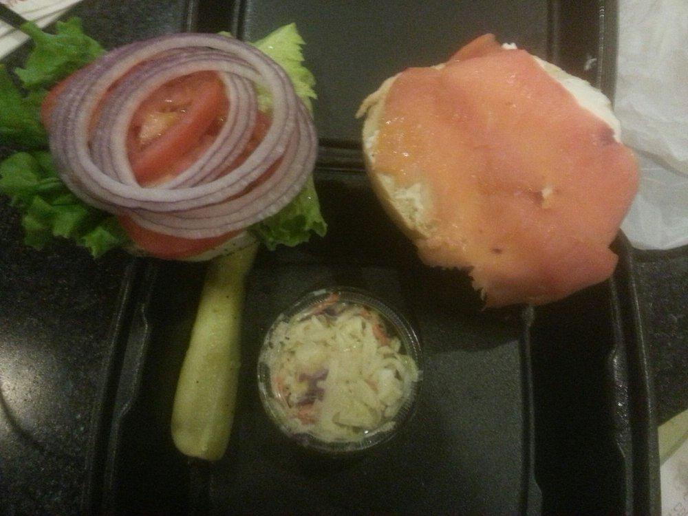 Bagel and Slice Lox Sandwich · 