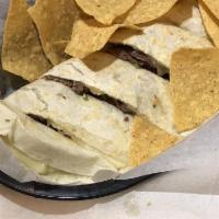 Grilled Steak Quesadilla · Melted jack cheese & pico de gallo in a lightly toasted our tortilla served with a ramekin a...