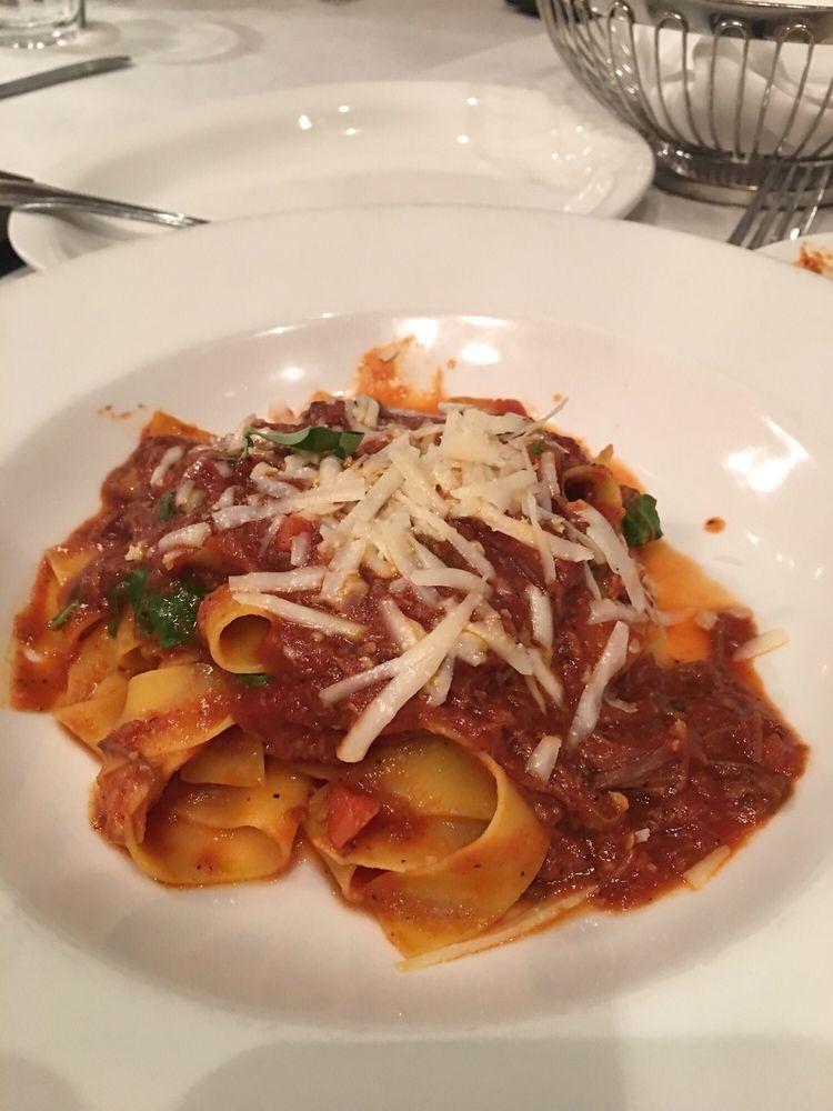 Pappardelle · Pork and beef ragu, black pepper and pecorino cheese.