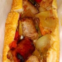 Boardwalk Sausage Hoagie · Sausage, peppers & onion sauteed with red wine.