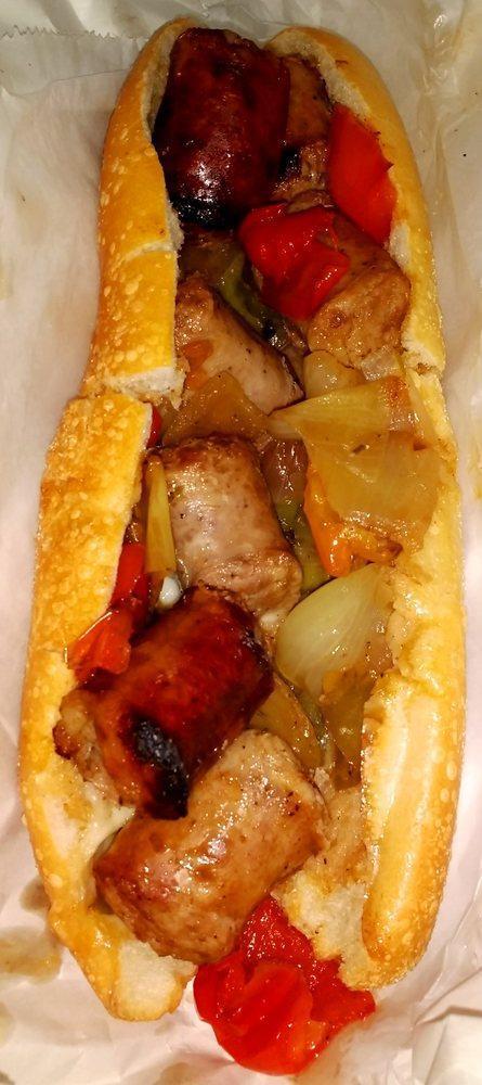 Boardwalk Sausage Hoagie · Sausage, peppers & onion sauteed with red wine.