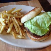 House-ground Classic Beef Burger · 