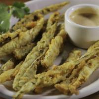 Fried Green Chile Strips · 