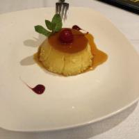 Flan · An impressive rich  and creamy, sweet egg custard with a light caramel topping.