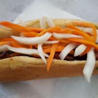Banh Mi · Vietnamese baguette sandwich stuffed with grilled meat