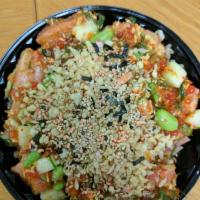 Large Poke Bowl · With 5 proteins.