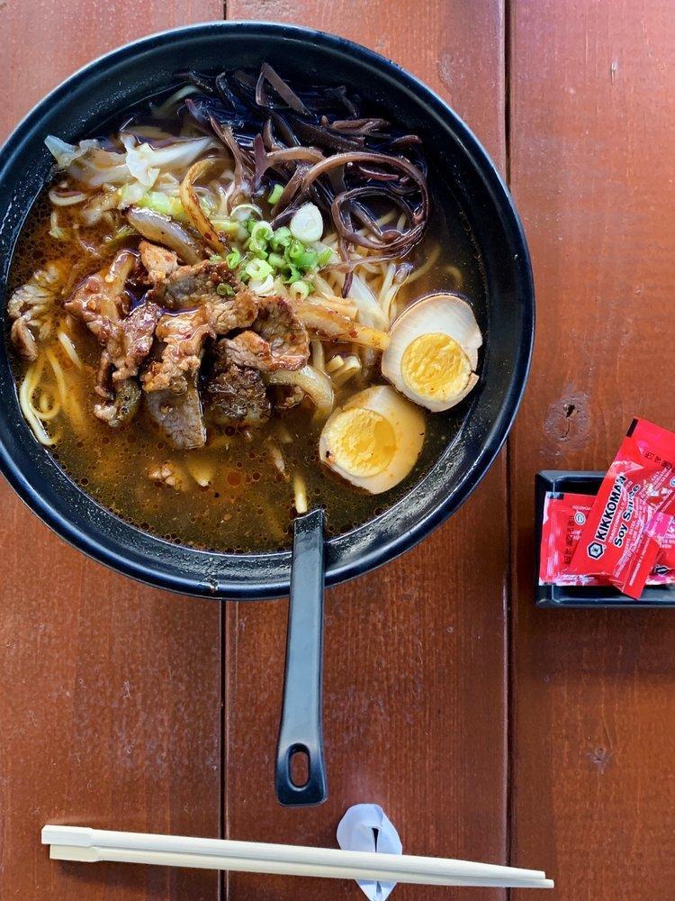 Spicy Beef Ramen · Beef, egg and daily vegetable.