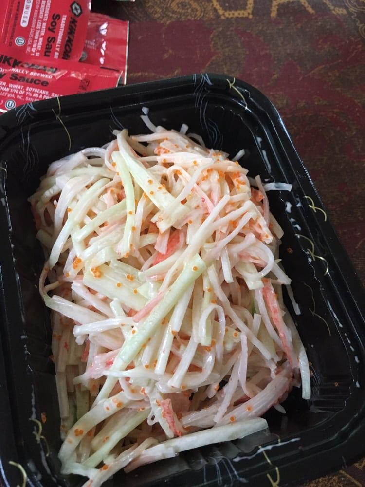 Kani Salad · Crab meat, cucumber, tobiko and mayonnaise.