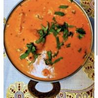 Chicken Tikka Masala · Barbequed boneless chicken Morsels cooked in an aromatic tomato and herb cream sauce. Allerg...