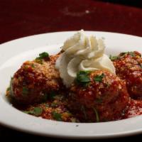 Meatballs · Urban favorite. Served with marinara and ricotta.