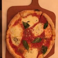 Margherita Pizza · San Marzano tomato sauce, Buffalo mozzarella, basil.