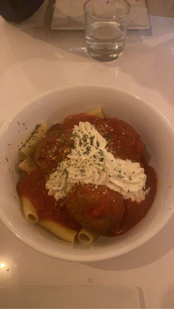 Alicia's Sunday Dinner · Rigatoni, meatballs, fresh ricotta, our famous tomato sauce.